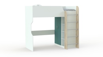 Кровать-чердак детская Дарина-03 BMS с лестницей