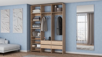 Стеллаж для одежды Мирта 98 BMS