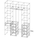 Стеллаж для одежды Мирта 19 BMS