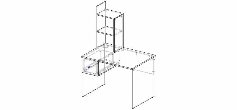 Стол с надстройкой  (1100х1622х780)