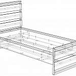 Чертеж Кровать Сибил 2 BMS