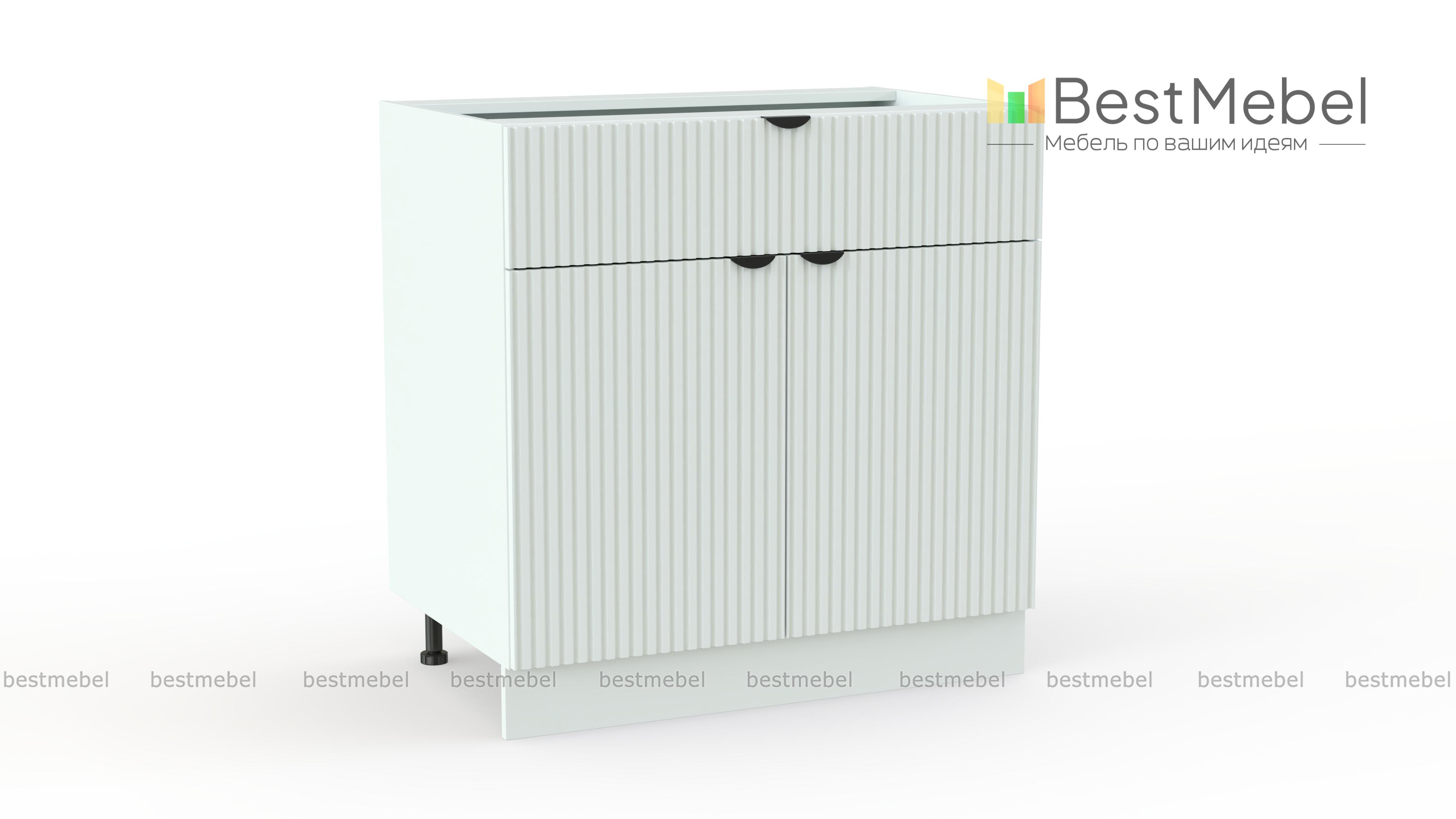 Шкаф нижний с 2-мя дверцами и ящиком Альберт BMS - Фото