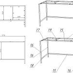 Стол письменный Алекс Alex 1