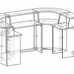 Чертеж Стойка ресепшн Фортуна 2 BMS