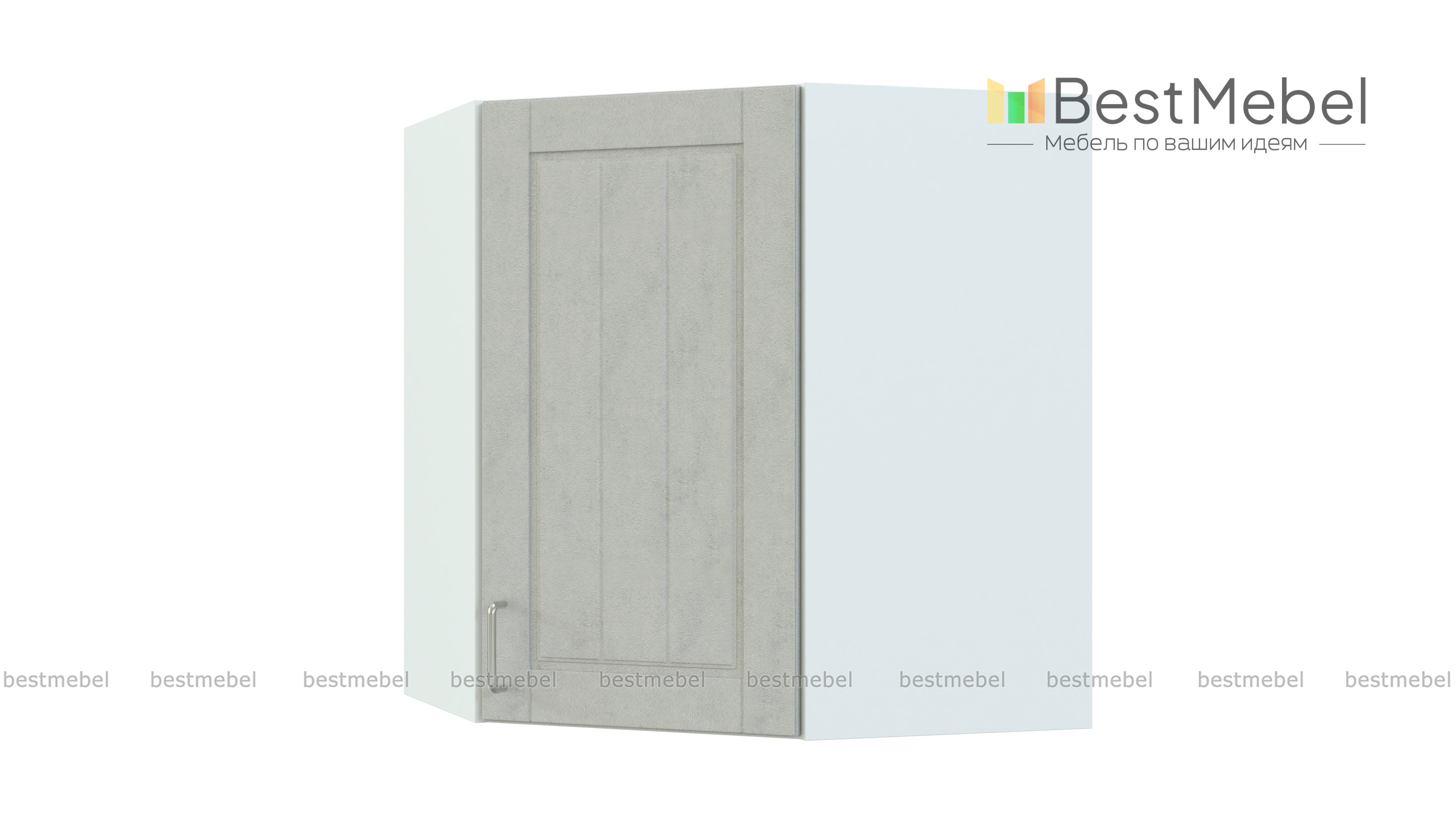 Шкаф навесной угловой Изабелла BMS - Фото