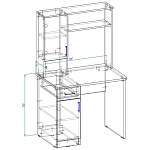 Письменный стол Эврика BMS