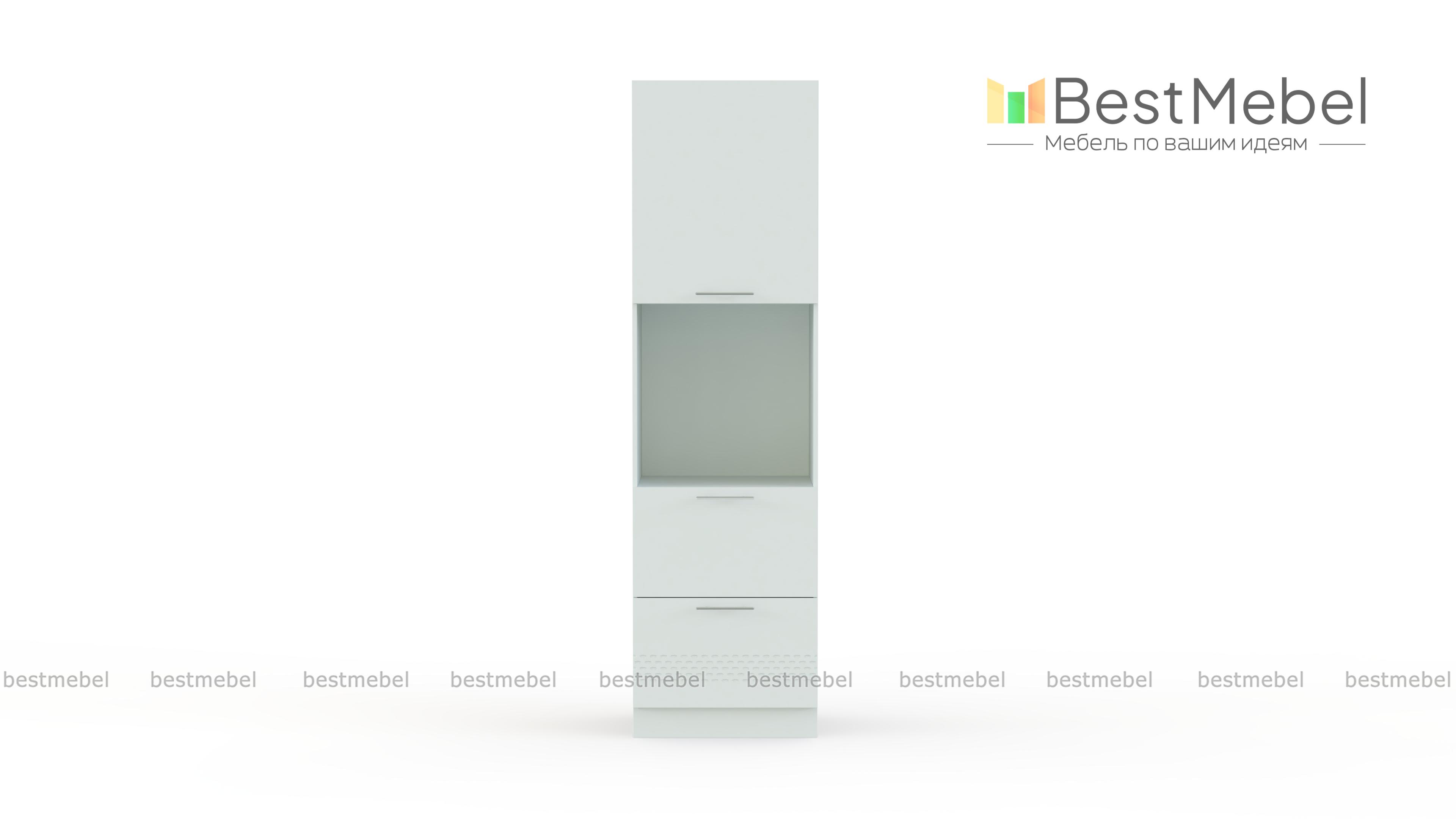 Шкаф верхний пенал Капля 600мм с ящиками BMS - Фото