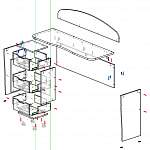 Схема сборки Стол с тумбой Учеба-3 BMS