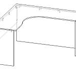 Схема сборки Стол офисный угловой Кейт 25 BMS