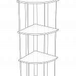 Чертеж Стеллаж угловой Роми 6 BMS