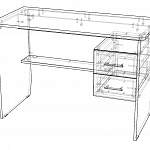 Письменный стол СПМ-07.1 BMS