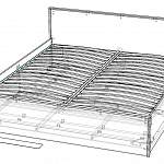 Чертеж Кровать Валерия BMS