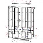 Схема сборки Шкаф книжный Марк BMS