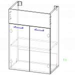 Чертеж Тумба в ванную комнату Стелл 5 BMS