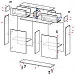 Схема сборки Тумба Бесто Besta 3