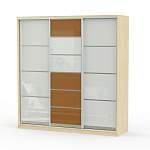 Шкаф-купе трехдверный Классик Цветные стекла BMS - Фото 6