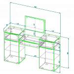 Чертеж Туалетный столик Ст-1 BMS