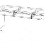 Чертеж Стол письменный Джинни 160 BMS
